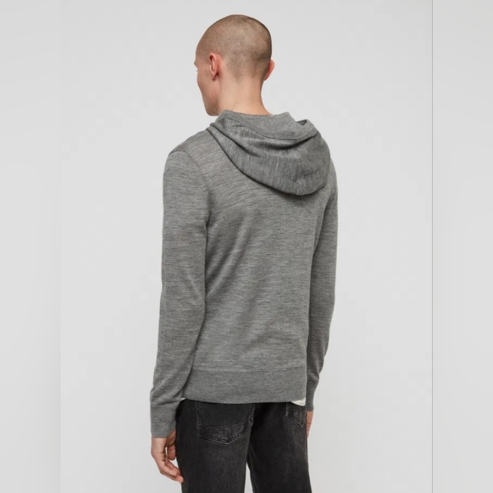 All Saints Mode Merino Hoodie Size Large - Picture 9 of 9